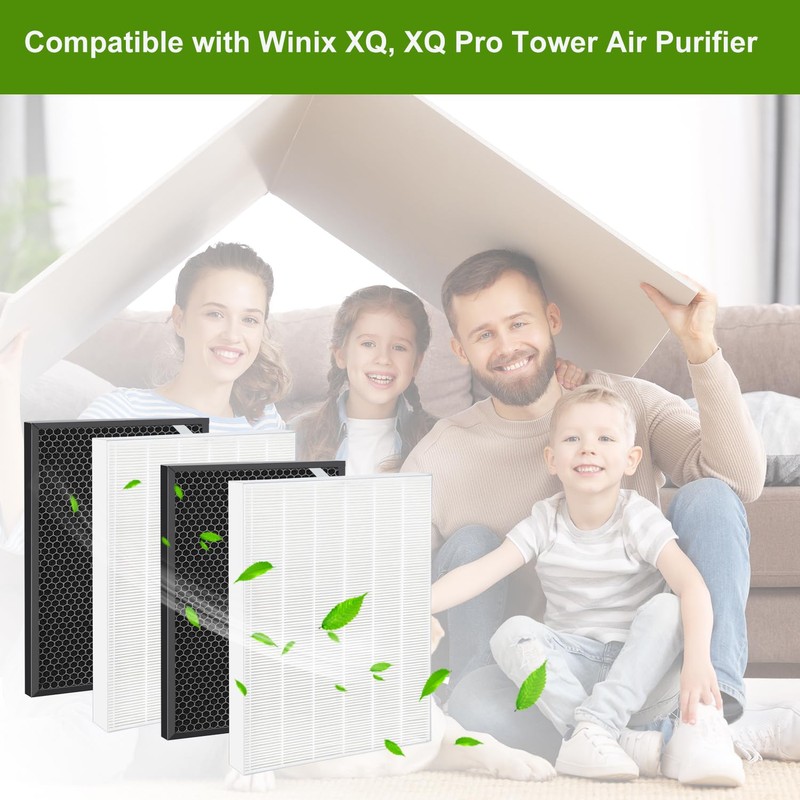 2 Pack XQ True HEPA Replacement Filter X Compatible with