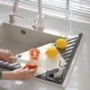 Triangles Dish Drying Rack for Sink, Roll-Up Stainless Steel Over
