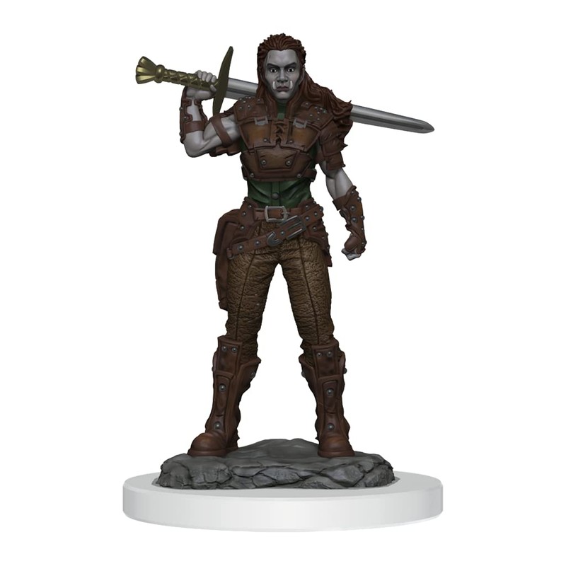 WizKids D&D Nolzur's Marvelous Miniatures: Orc Fighter Female