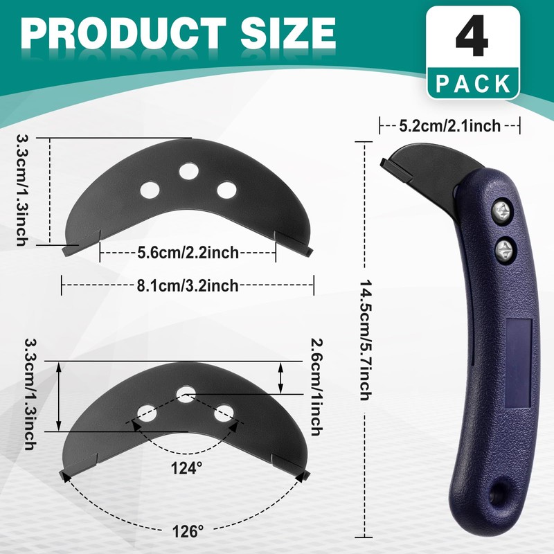 Lanties 4 Pack Carbide Scoring Cutter Knife Laminate Floor Cutter