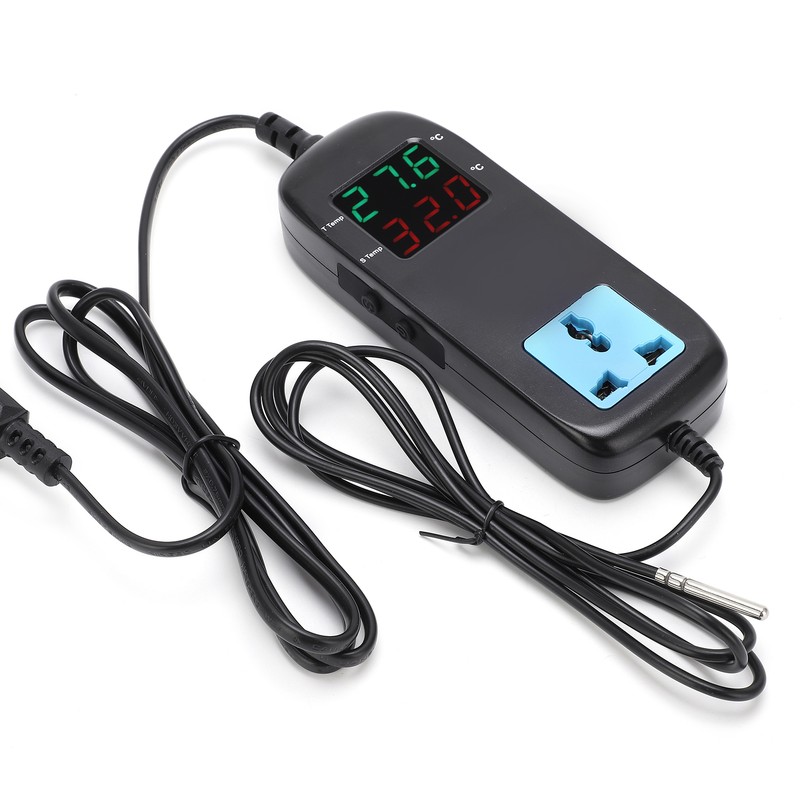 Digital Display Thermostat Intelligent Electronic Temperature Controller Regulator AC ~