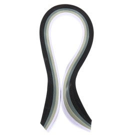 PATIKIL 390 x 7mm Rainbow Quilling Strips Paper,100 Pcs Origami Paper Quilling Strip for Art DIY Hand Craft Christmas, Gradient Gray