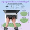Green Cloud Wrist Rest Ergonomic Memory Foam Wrist Support with
