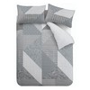 Catherine Lansfield Larsson Geo Reversible Single Duvet Cover Set with