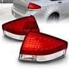 AmeriLite 4 Door/2 Door Led Taillights Red/Clear for Ford Focus