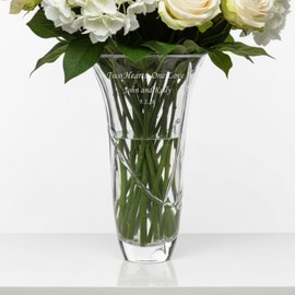 Vera Wang Wedgwood Love Knots Vase 10", Clear