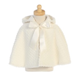 Ivory Bolero Girls Cardigan Girl Cream Dress Sweater Toddler balero Faux Fur Shawl Girls Child Shrug Kids Little Size 10