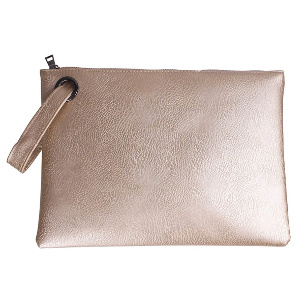 Fioeyr Oversized Clutch Bag Purse, Womens Large PU leather Evening