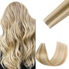 FUOTONBUTY Tape in Hair Extensions Human Hair Double Stitched Invisible