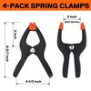 PONY 5-in-1 Strap Clamp with 4-Pack 6-2/7" Spring Clamps, Woodworking