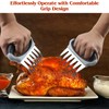 Lisnoway Meat Claws for Shredding, Metal Set of 2 Tools,
