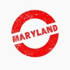 CafePress Rubber Ink Stamp Maryland Greeting Cards Folded Greeting Cards