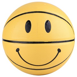 5th Cool Basketball High Elastic Wearresistant Leather Ball Yellow