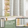 jinchan 100% Blackout Boho Kitchen Curtains 36 Inches Tier Curtains