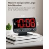 Odokee Digital Alarm Clocks for Bedrooms: Large Bold Number 5
