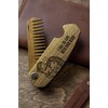 Enjoy The Wood Wooden Beard Comb Walnut 98 x 36