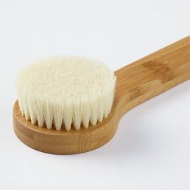 MUJI OEA21A8A Bamboo Shower Brush, S, Total Length: Approx. 7.9 inches (20 cm)
