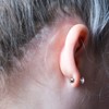 J.aey Titanium G23 Sliver Stud Earrings for Women Helix Piercing