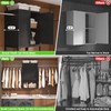 Homieasy Wall Cabinet with 2 Hanging Rods, 67'' Wide Laundry