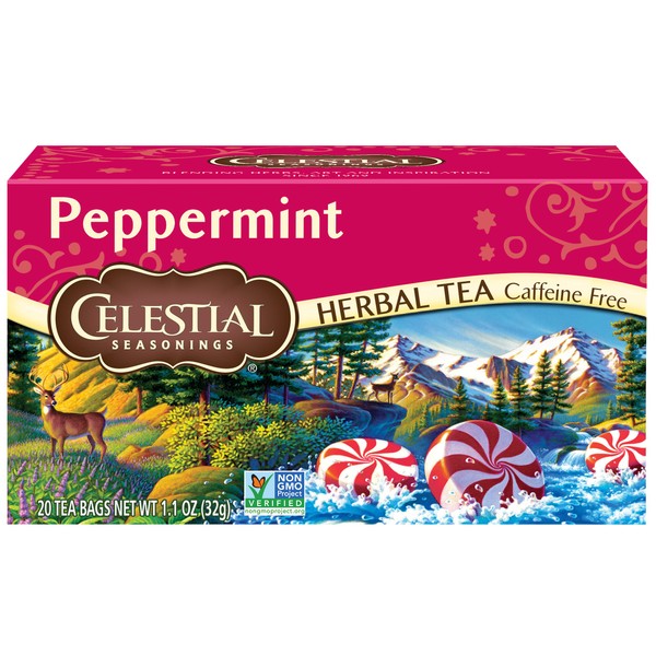 Celestial Seasonings Herbal Tea, Peppermint, 20 Count