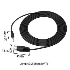 7 Pin Din Cable, Midi Male to 3.5mm 1/8" Male Audio Adapter Cord for Bang & Olufsen B&O, Naim, Quad Stereo Systems (10FT)