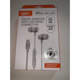 itek Digital Earbuds With Lightening Connector For Apple Devices *NEW*