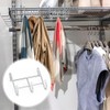NYGHMY 6-Pack Wire Shelving Hooks - 3-Hook Hanging Organizer Attachments,