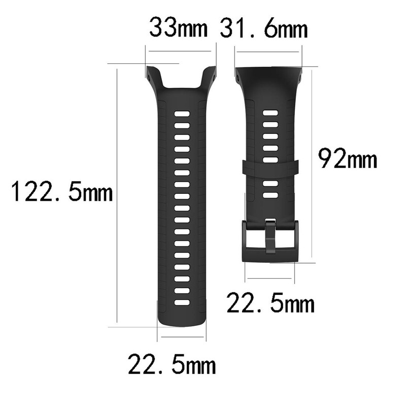 MOTONG for SUUNTO 5 Replacement Band - Silicone Replacement Wrist