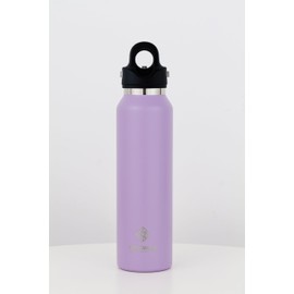 【REVOMAX Official】16 oz 473 ml Carbonated Compatible Stainless Steel Bottle 18-Hour Thermal Insulation 36-Hour Cooling Vacuum Insulation Water Bottle Gift RevoMax (Soft Lavender)
