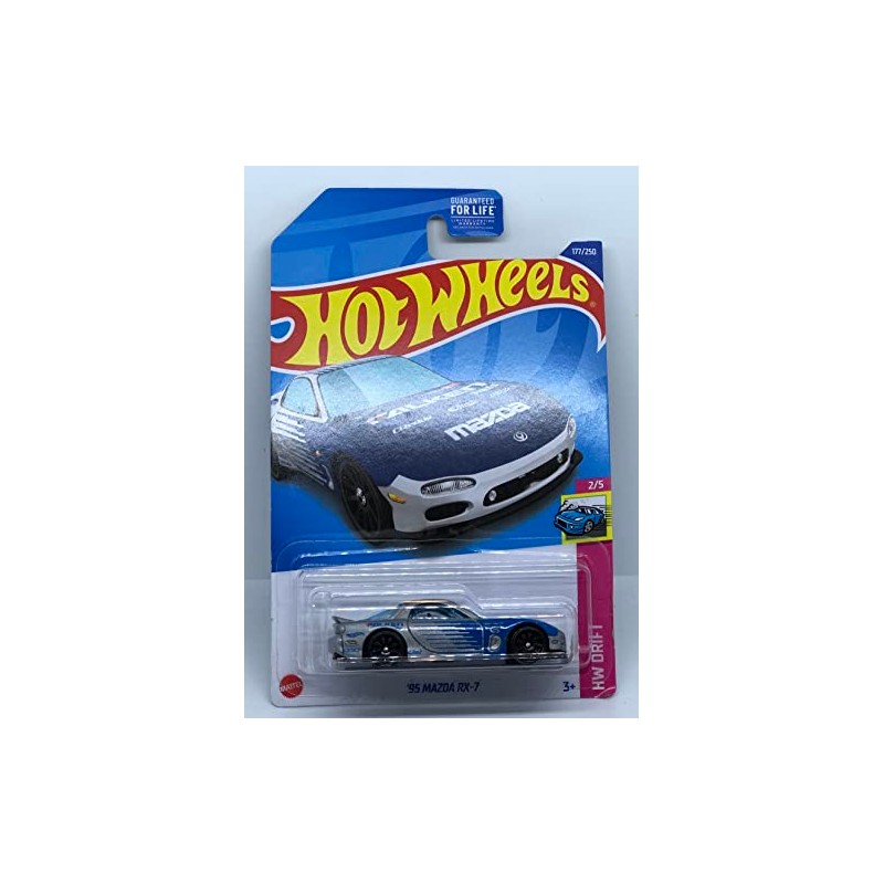 Hot Wheels 2022 - '95 Mazda RX-7 - Silver/Blue -