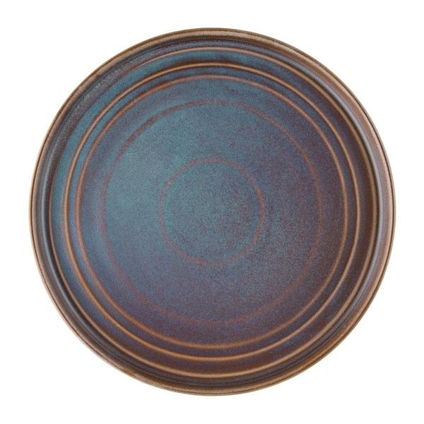 Olympia Cavolo Flat Round Plates Iridescent 270mm (Pack of 4)