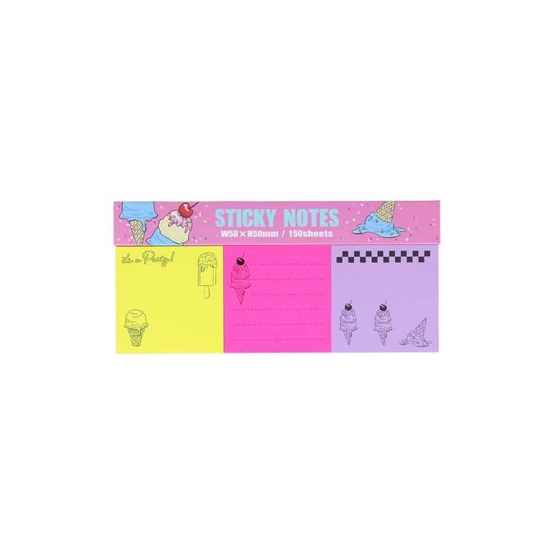 Sunstar Stationery S2840383 Sticky Note Pad Party Time Ice
