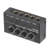 4 Channel Mixer Black Ultra Low Noise 4 Channel Compact