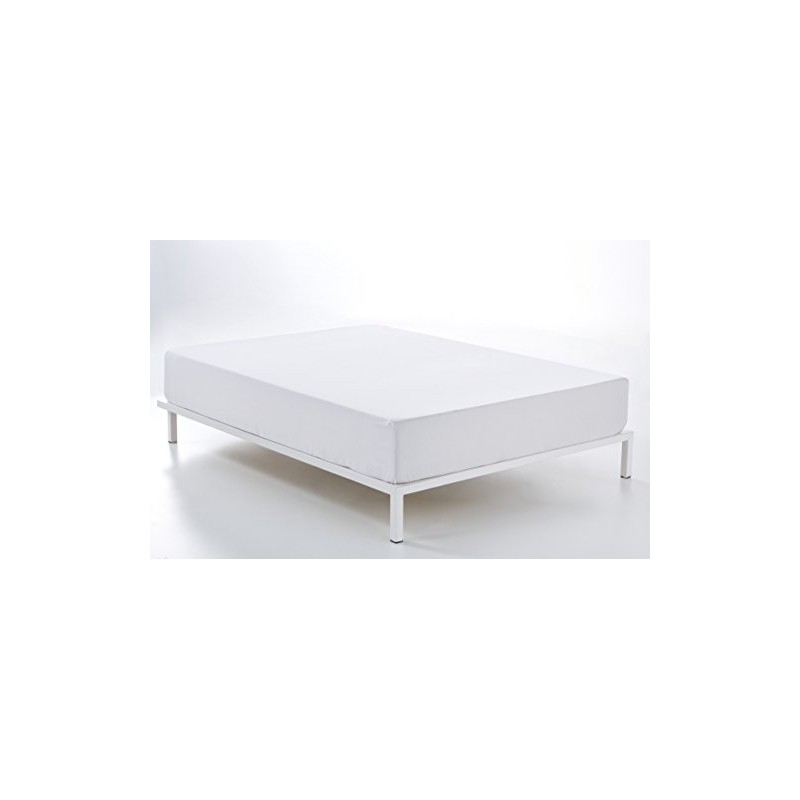 Bajera ajustable color blanco - Cama de 90 (alto 28