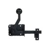 Pollmann Baubeschläge 3575003 Garden Gate Latch R Adjustable with Edge Hammering Black