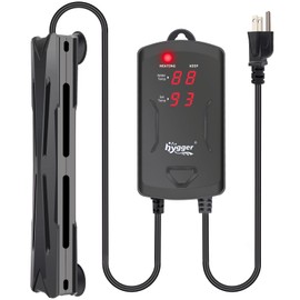 hygger Newly Quartz Fully Submersible Aquarium Heater, 200W Fish Tank Heater with LED Display Controller for 25-50 Gallons Marine and Freshwater Tank Heater