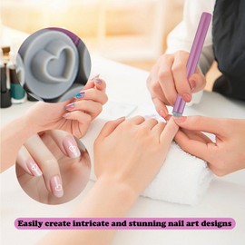 25pcs Nail Art Stamp Pen Set, Precision Flower Stamp Pen, Nail Art Graffiti Tools With Floral Patterns