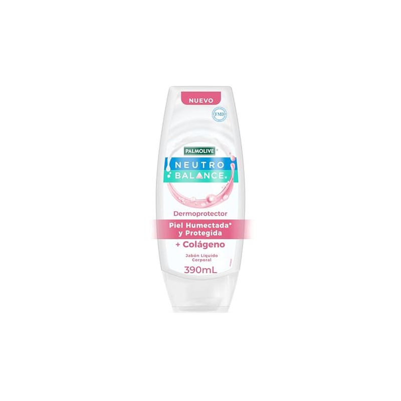 Palmolive Neutro Balance Jabón Líquido Corporal Dermoprotector con Colageno 390mL