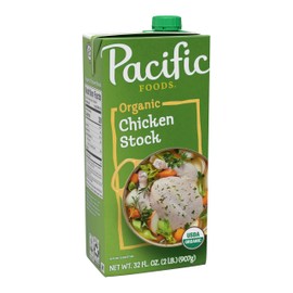 Pacific Foods Organic Chicken Stock, 32 oz Carton