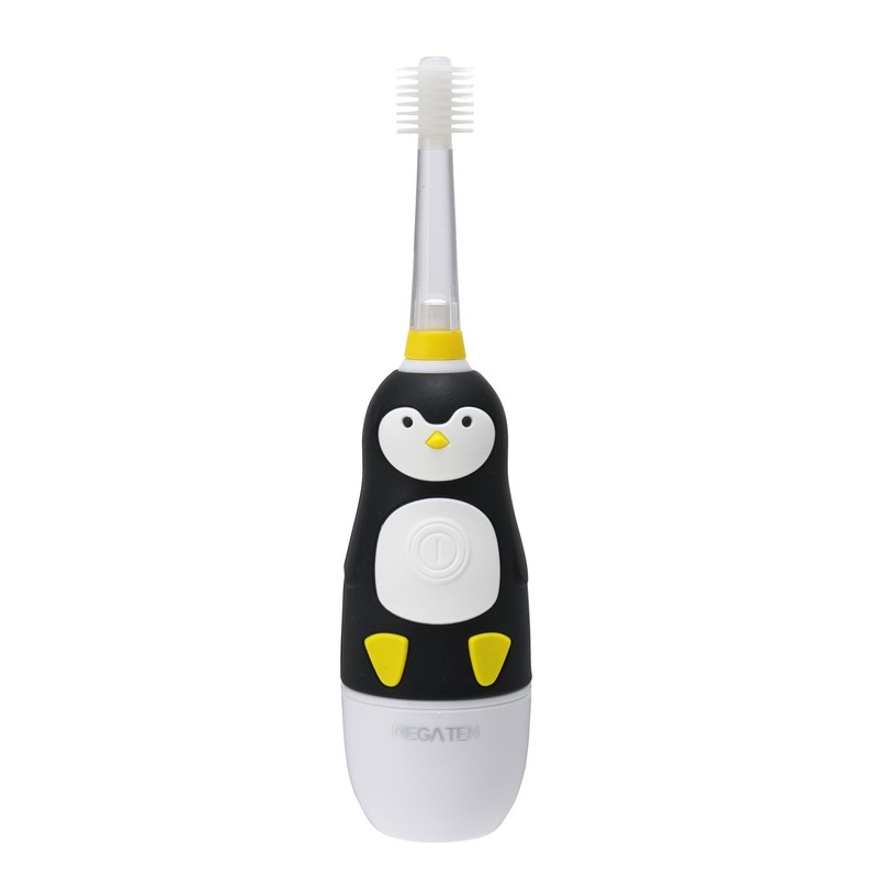 VIVATEC(ビバテック) 子供用電動歯ブラシ ピカるん ぶるぶるはぶらし ぺんぎん 23cm ブラック 1個 (x 1)