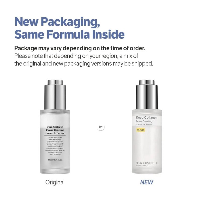 SUNGBOON EDITOR Deep Collagen Anti-Wrinkle Cream In Serum FREE SHIPPING