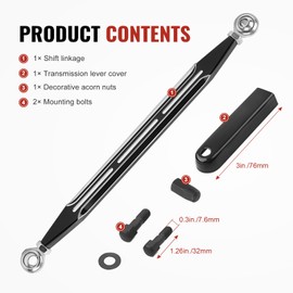 GZYF Motorcycle Round Gear Shift Linkage for Harley Touring Electra Glide FLHT, Road King FLHR, Road Glide FLTR, Street Glide FLHX, Trike FLHTCUTG FLHXXX FLRT (Classic, Black)