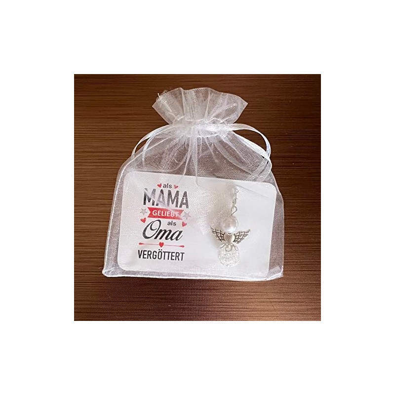 Schutzengel Schlüsselanhänger Oma Mama Opa Mama Geschenk Geburtstag Perlenengel Glücksbringer