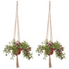 EBOOT 2 Pack 48 Inch Large Macrame Plant Hanger Rope