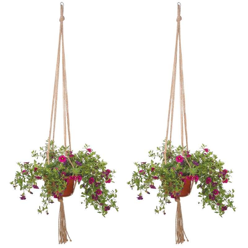 EBOOT 2 Pack 48 Inch Large Macrame Plant Hanger Rope