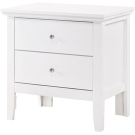 Glory Furniture Primo 2 Drawer Nightstand in White