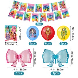 Rainbow Birthday Decoration Set, Rainbow Birthday Decorations, Rainbow Children's Birthday, Rainbow Balloons, Rainbow Party Set, Rainbow Tableware, Rainbow Background, Pack of 80