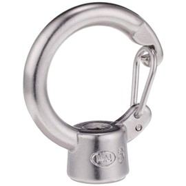 TRUSCO(トラスコ) ステンレス フックアイナット ねじ径M6X1.0 (1個=1袋) TFIN-6