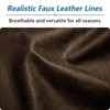 Imnopqr Couch Cushion Covers Leather Look Sofa Covers for 3