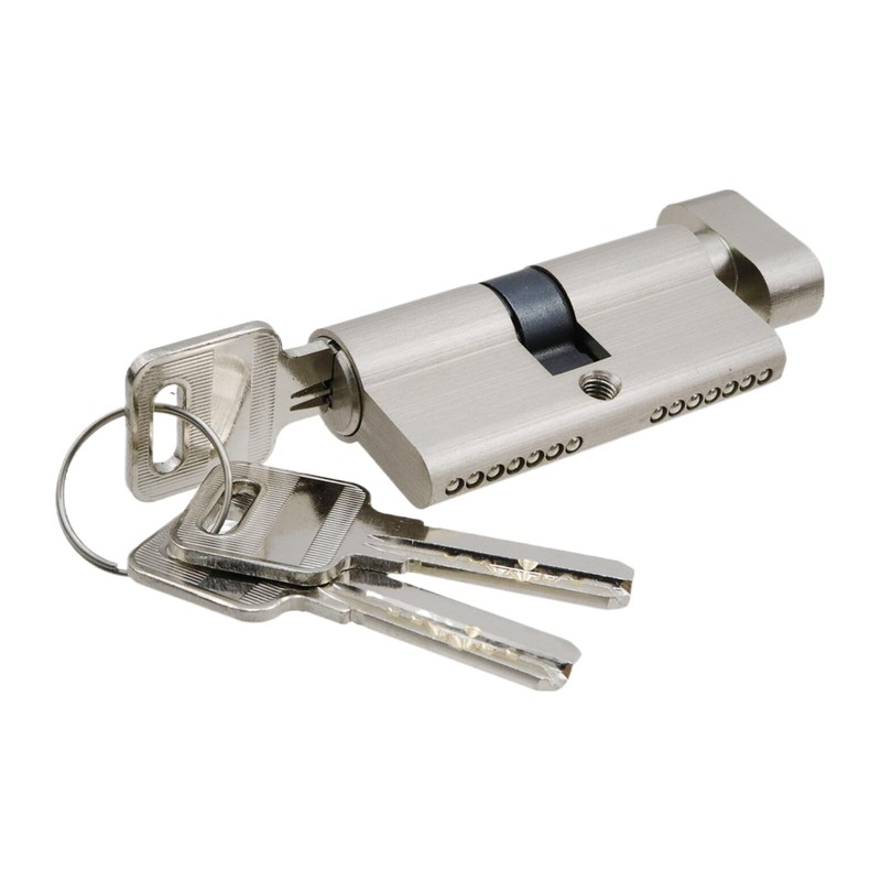 Savagrow 60mm Lock Cylinder with 3 Keys Solid Brass Door